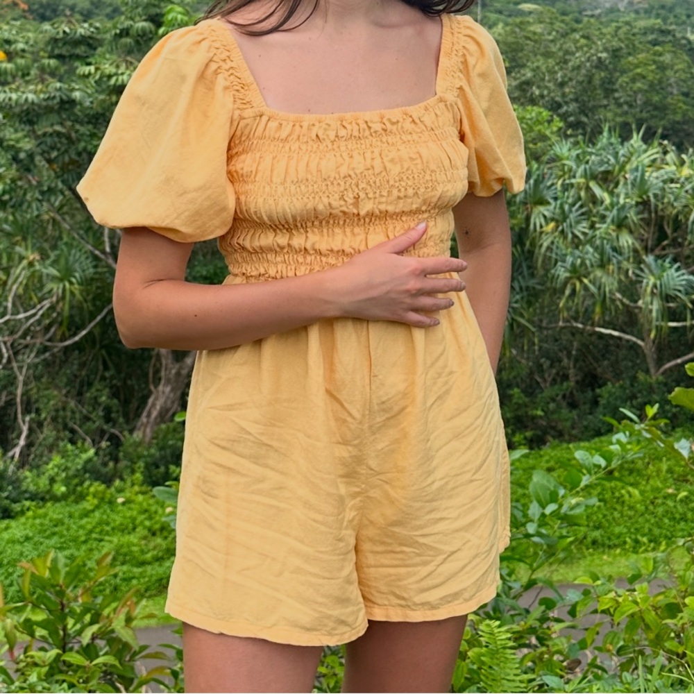 Rhythm Maia Yellow (Butter) Romper - Picture 2 of 4